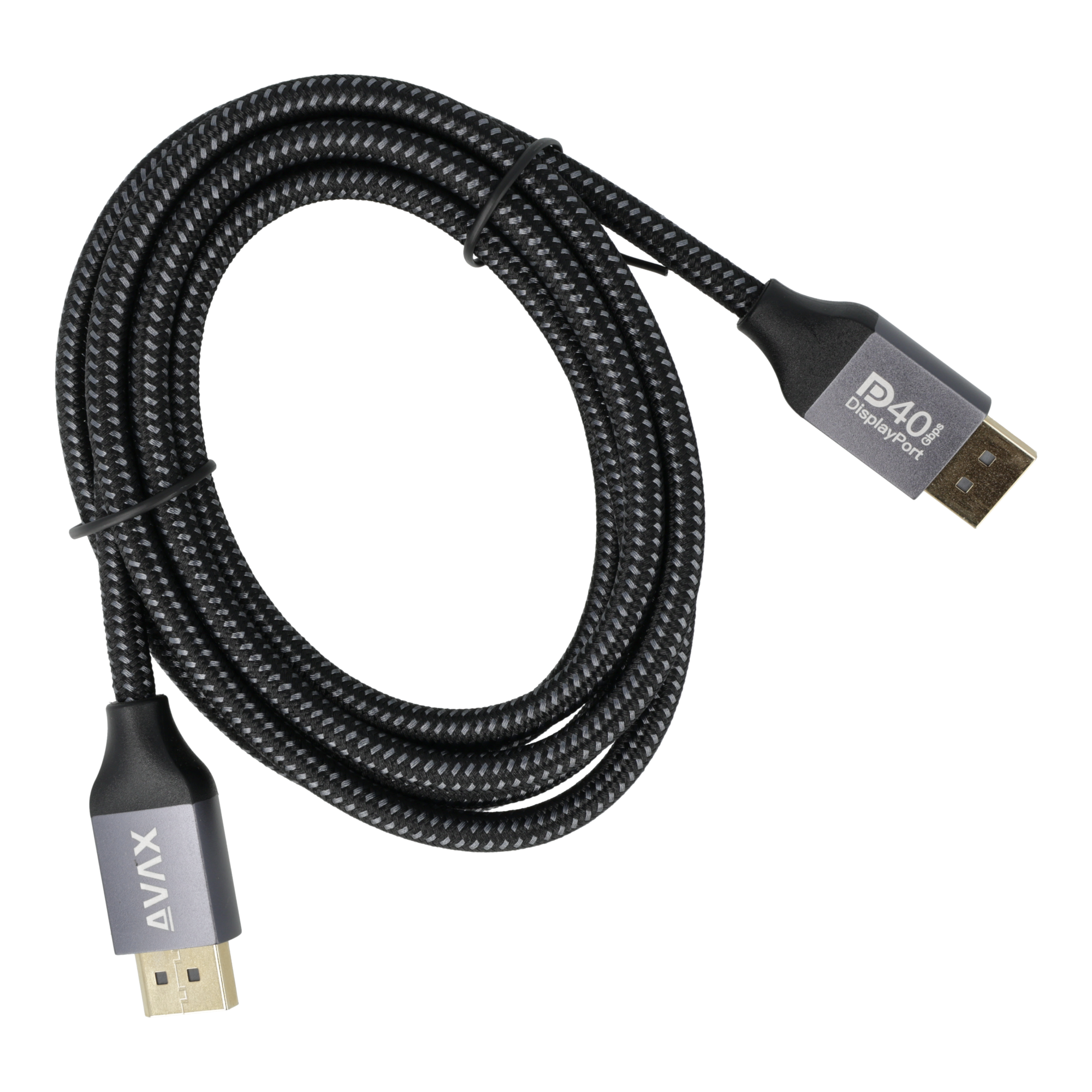 AVAX PRIME Displayport - 2.1 összekötő kábel, 40Gbps, 16K60Hz, 2 méter (AV901)