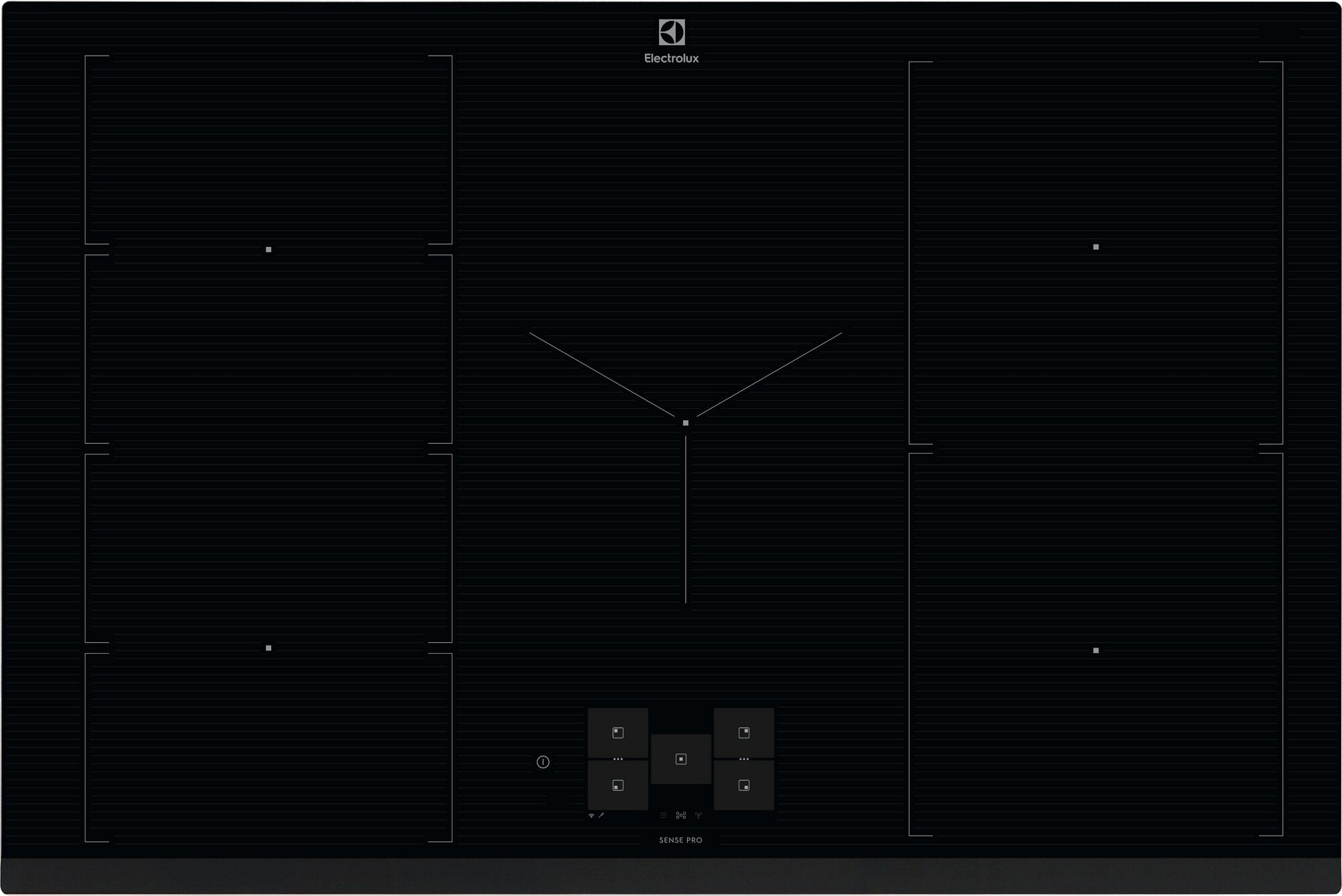 ELECTROLUX EIS8959 Beépíthető indukciós főzőlap 80 cm, SensePro, maghőmérő,Hob2Hood, 5 zóna, FlexiBridge