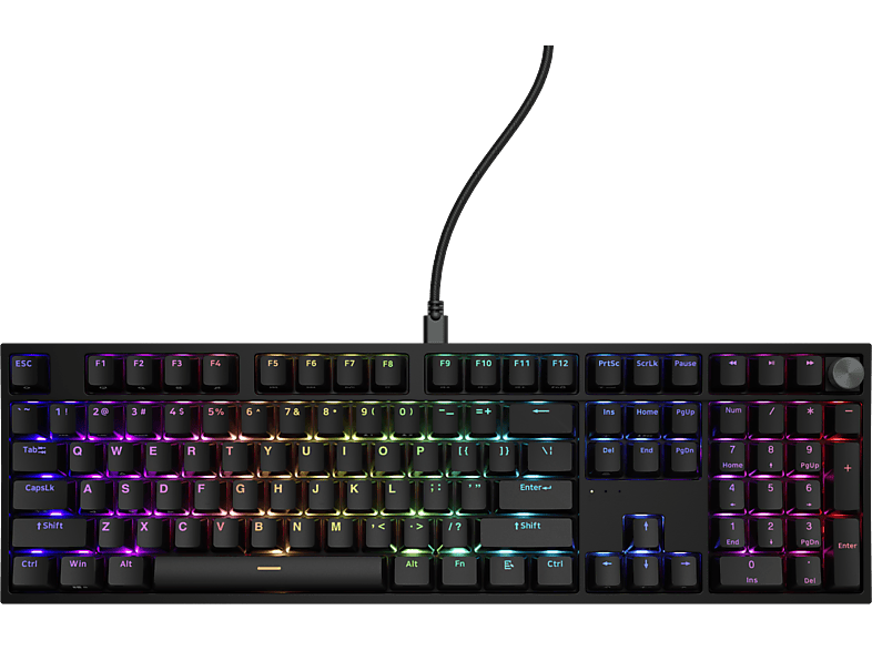 Klawiatura GENESIS Thor 404 Gateron Yellow Pro Czarny