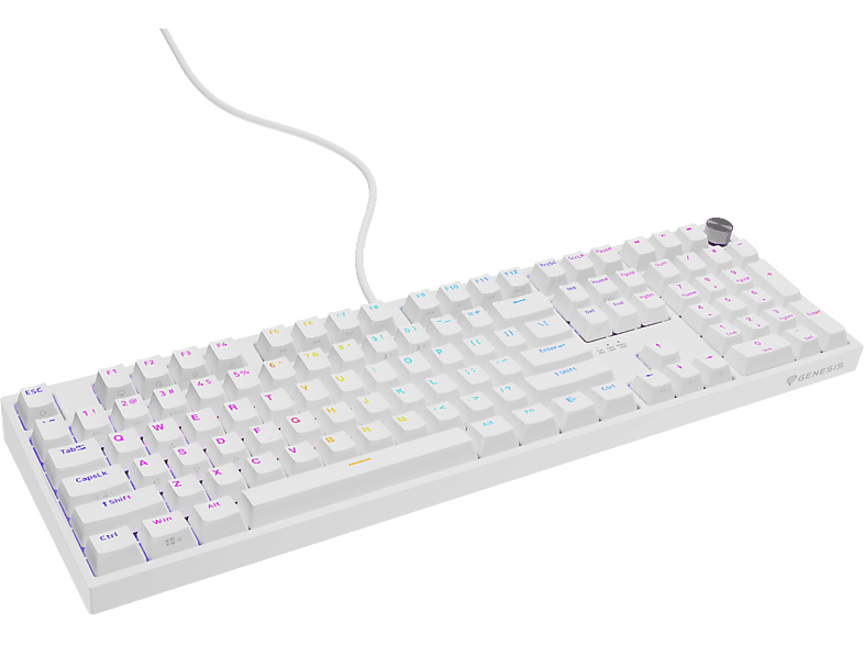 Klawiatura GENESIS Thor 404 NKG-2300 RGB Biały – zdjęcie 2