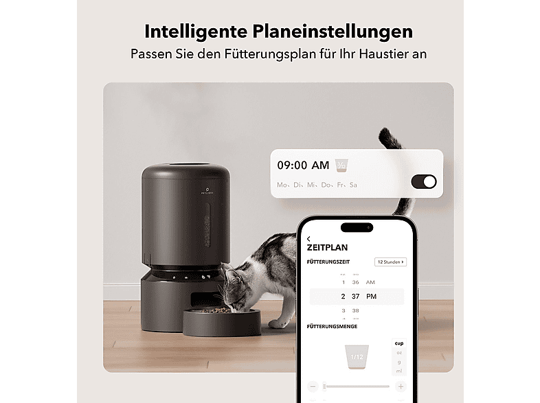 Thumbnail - PETLIBRO GRANARY WIFI Schwarz Futterautomat