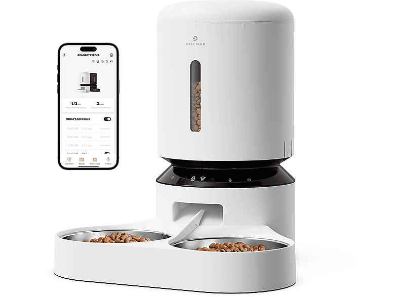 Thumbnail - PETLIBRO GRANARY WIFI DUAL FOOD TRAY WHITE AUTOMATIC FEEDER