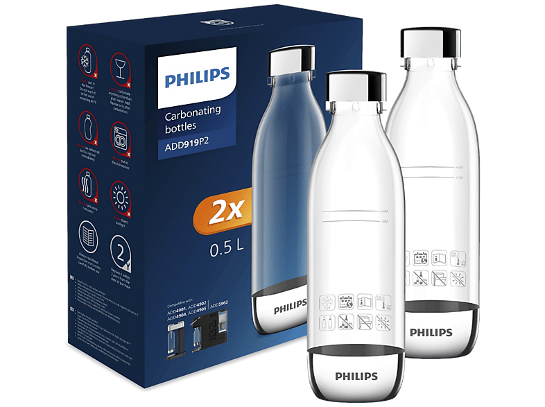 Butelka PHILIPS do saturatora ADD919P2/10 0,5l 2szt.