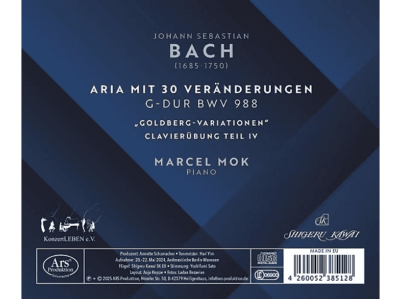 Thumbnail - Marcel Mok - Goldberg-Variationen BWV 988 (CD)