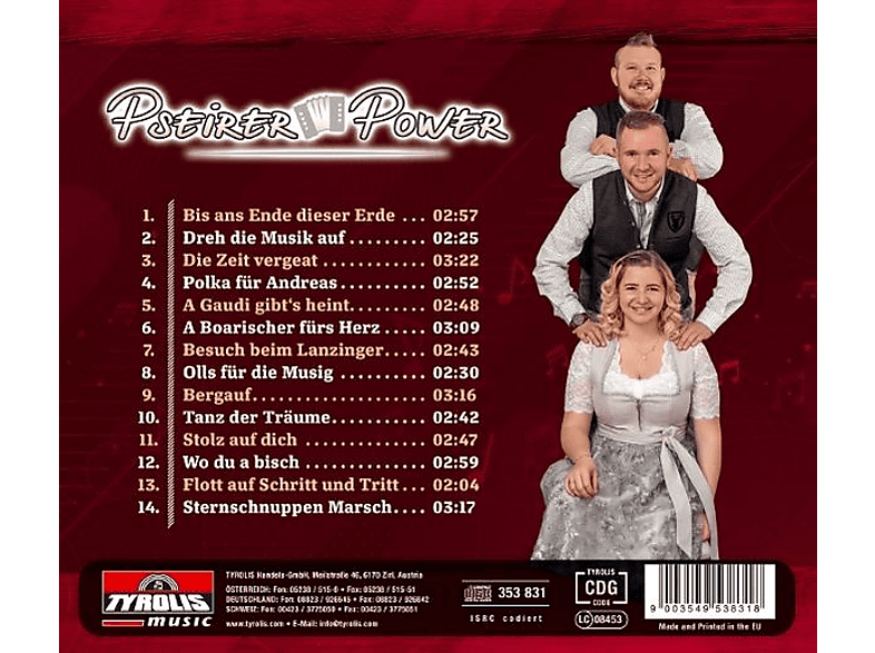 Thumbnail - Pseirer Power - Dreh die Musik auf (CD)