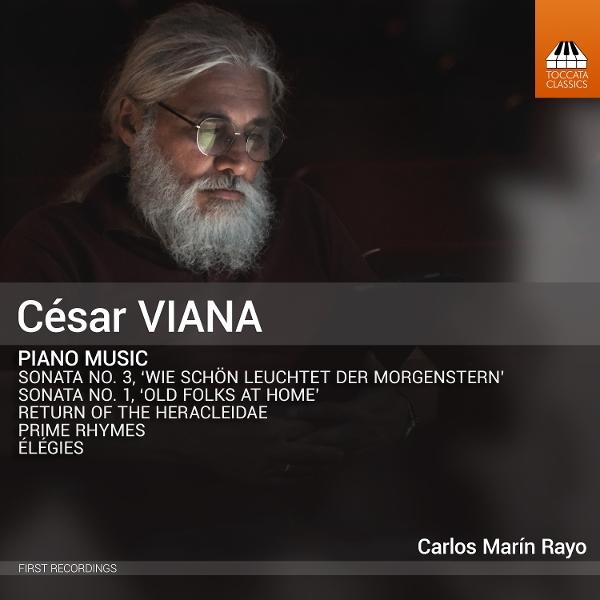 Albumcover: Porträt eines Mannes mit Bart, Titel 'Cesar Viana' und Titelliste.