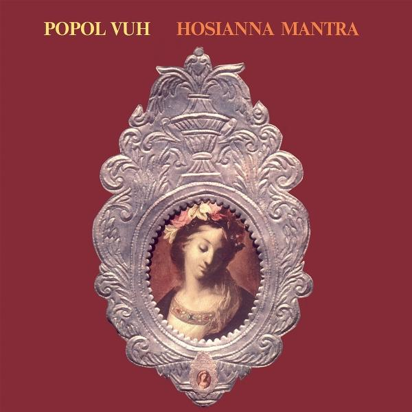 Albumcover: Religiöses Bild in verziertem Silberrahmen auf rotem Hintergrund. Text oben.