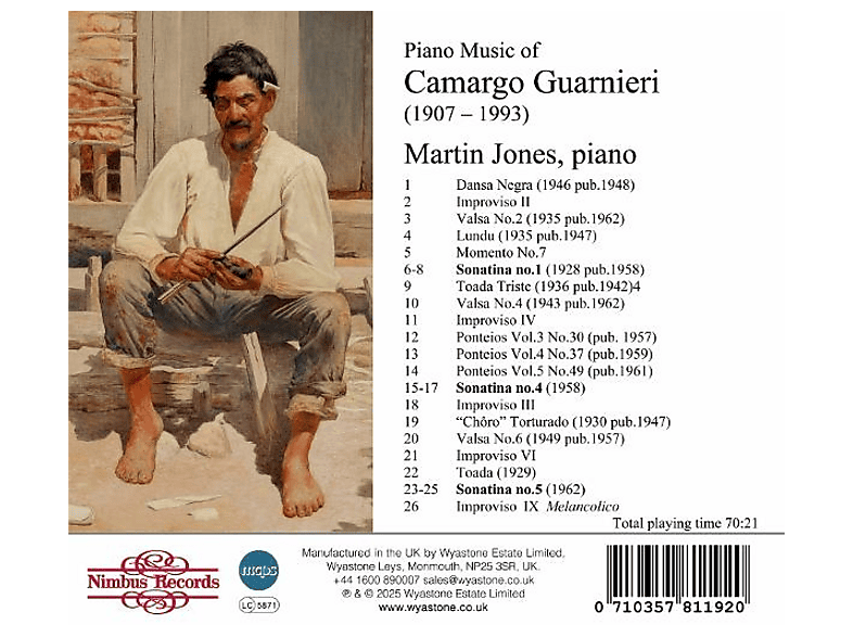 Thumbnail - Martin Jones - Guarnieri: Klaviermusik (CD)