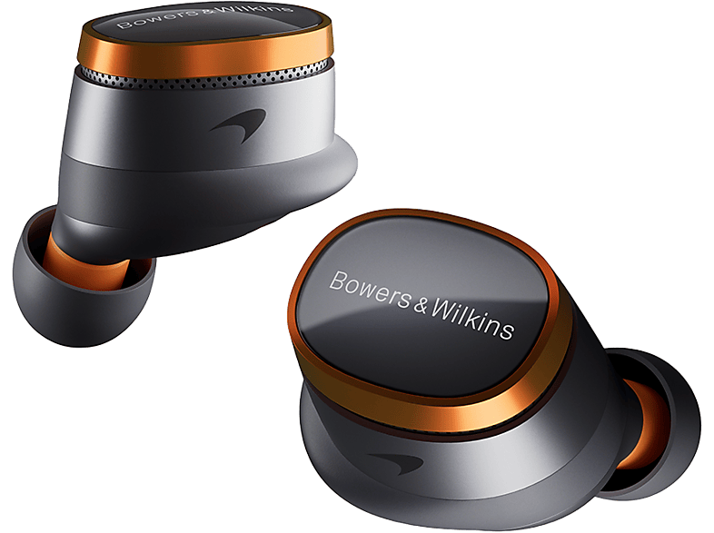 Bowers & Wilkins Pi8 McLaren Edition Dokanałowe Bluetooth 5.4 Szaro-pomarańczowy