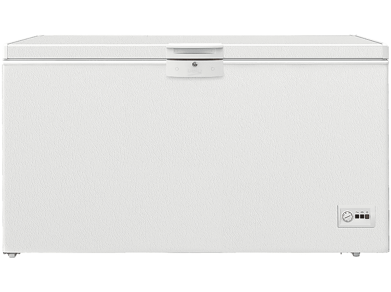BEKO HSM46740 Congelatore pozzo, Capacità netta 451 l, dimensioni: L 155,5 cm, A 86 P 67,5 Rumorosità 36 dB(A), BIANCO, Classe E