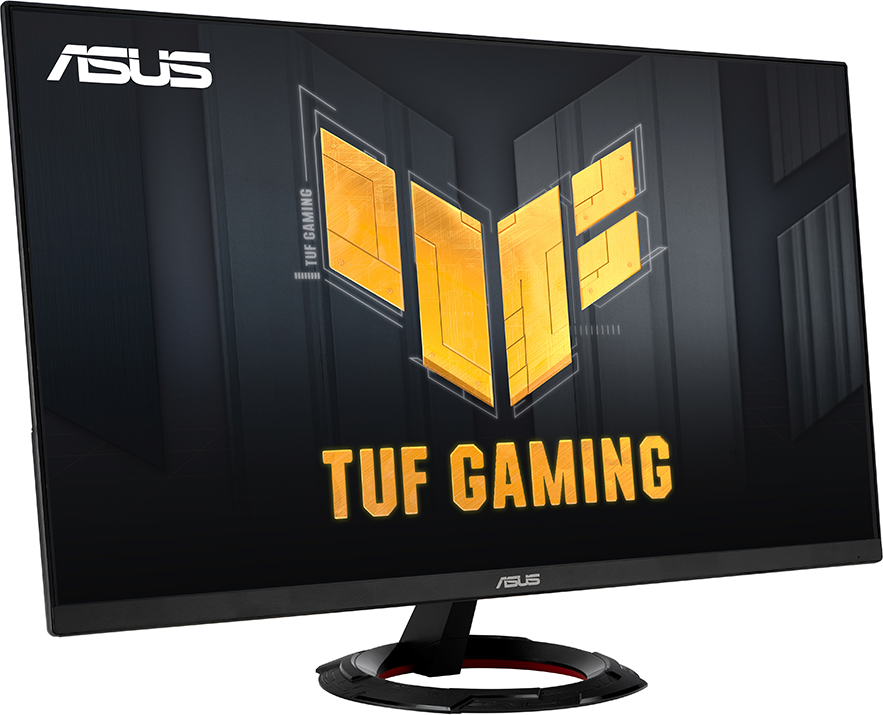 ASUS TUF gaming monitor a TUF gaming logóval.