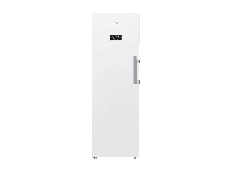 BEKO B5RMFNE314W Congelatore verticale, Capacità netta 286 l, dimensioni: L 59,7 cm, A 186,5 P 75,4 Rumorosità 34 dB(A), 5 cassetti, BIANCO, Classe E