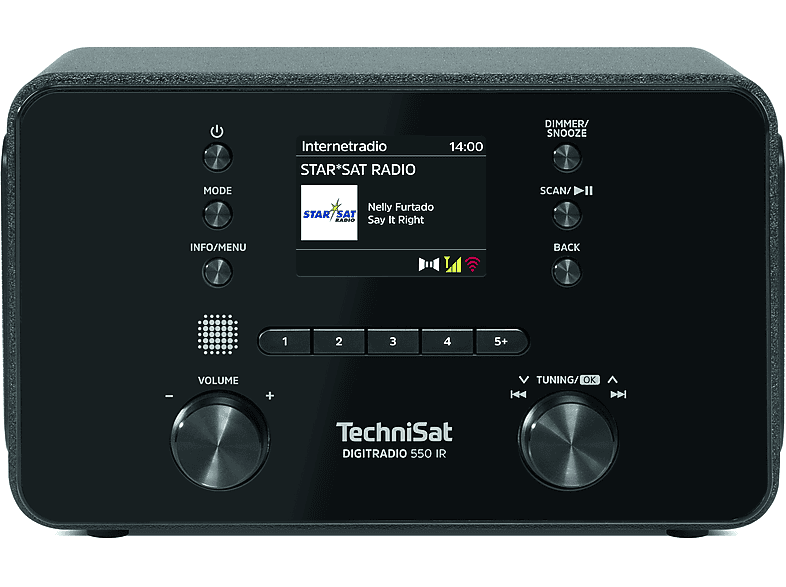 Technisat Digitradio 550 IR, Schwarz; DAB+/Internetradio