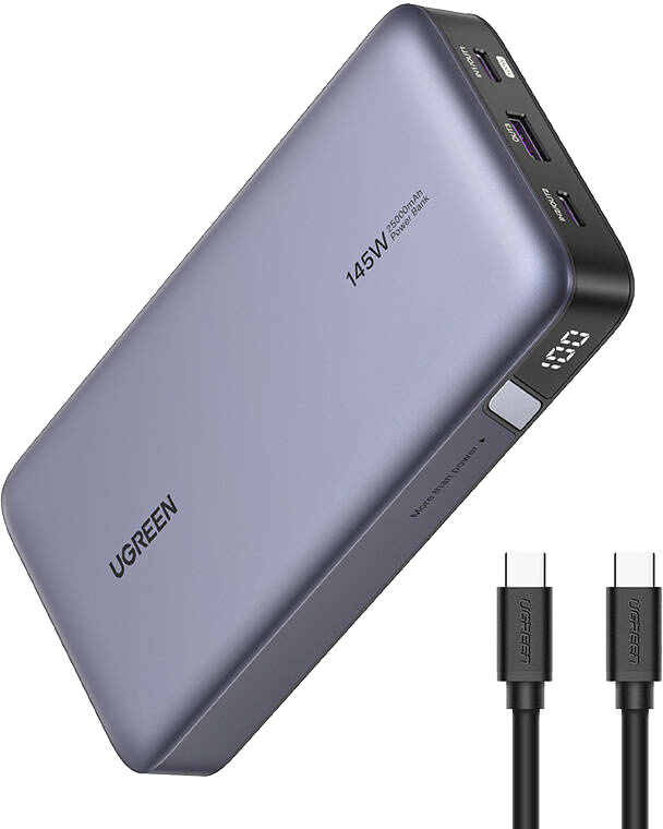 UGREEN powerbank, kétirányú gyorstöltés, 145W, 25 000mAh (90597A)