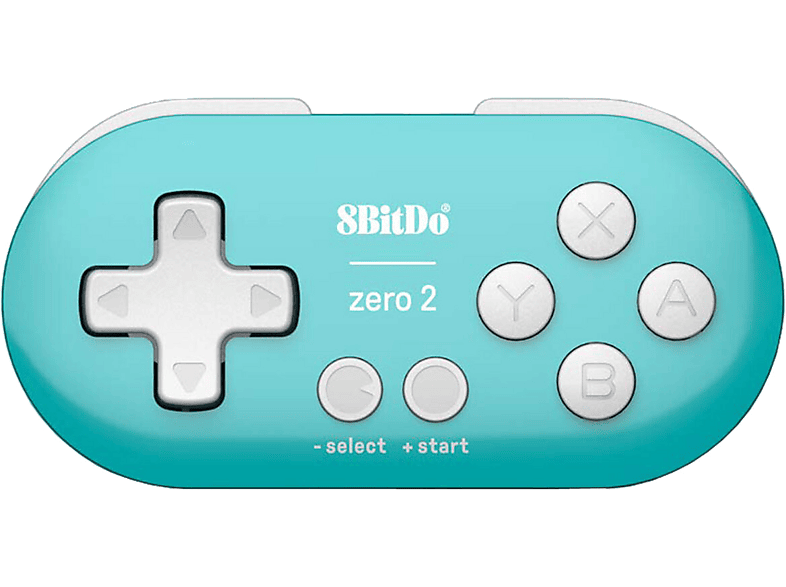 8BitDo Zero 2 Bluetooth Gamepad Mini Controller - Turquoise RET00222