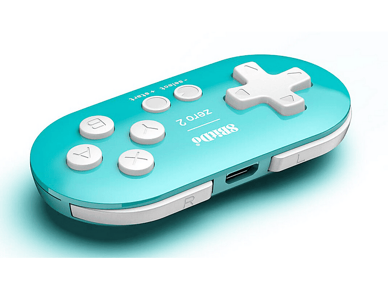 8BitDo Zero 2 Bluetooth Gamepad Mini Controller - Turquoise RET00222 – zdjęcie 3