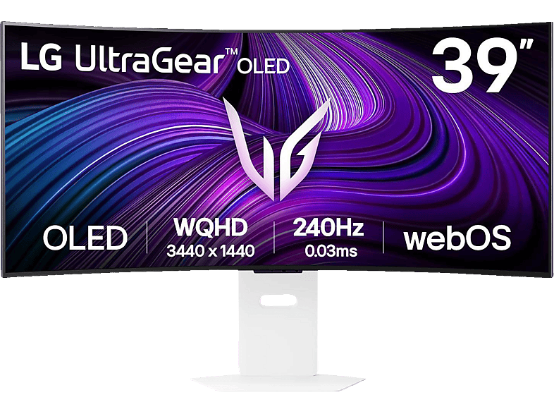 LG UltraGear 39GX90SA-W 39 Zoll OLED 4K LG Monitor (0,03 ms Reaktionszeit, 240 Hz)