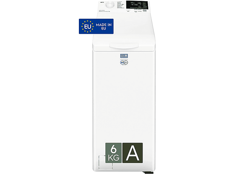 AEG Ltr6G26A Lavatrice Carica Alto, Caricamento dall'alto, 6 kg, 59,9 cm, Classe A