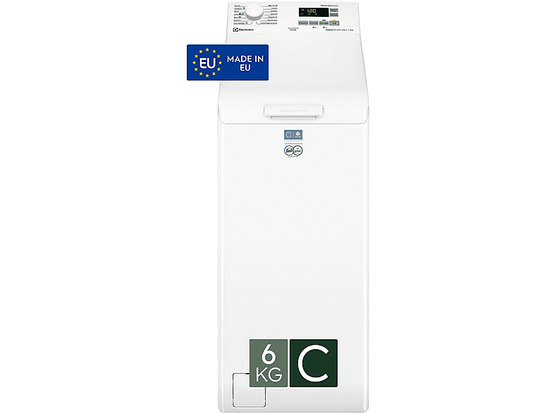 Electrolux Ew6T526C Lavatrice Carica Alto, Caricamento dall'alto, 6 kg, 60 cm, Classe C