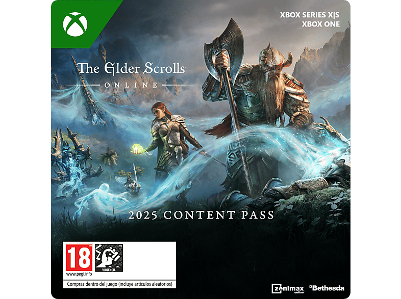 Xbox Series X S & One The Elder Scrolls Online: 2025 Content Pass (Código de descarga)