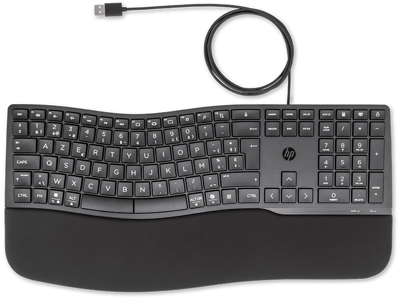 HP Toetsenbord 480 Comfort Azerty Zwart (8t6m1aa#ac0)