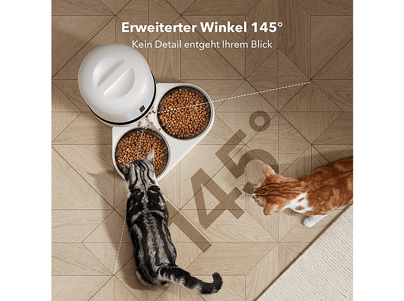 PETLIBRO PL-AF203-96W GRANARY CAMERA DUAL FOOD TRAY WEISS Automatischer Futterspender