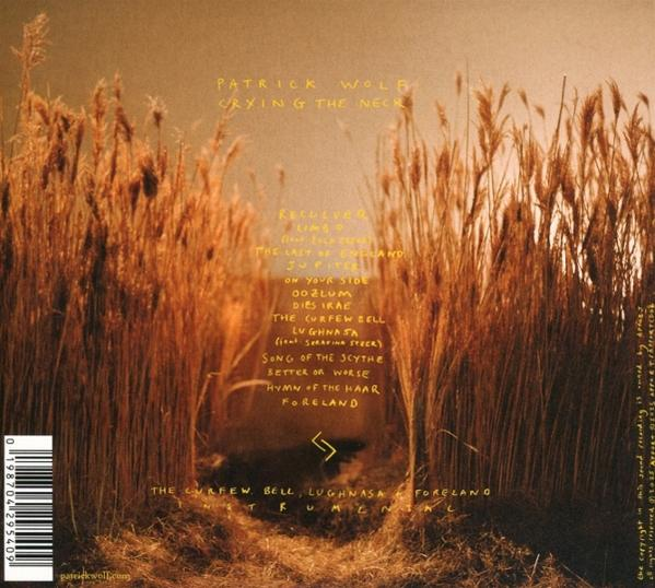 Albumcover. Hohes Gras in Sepiatönen, der Name des Künstlers und eine Trackliste. Brauner Hintergrund.