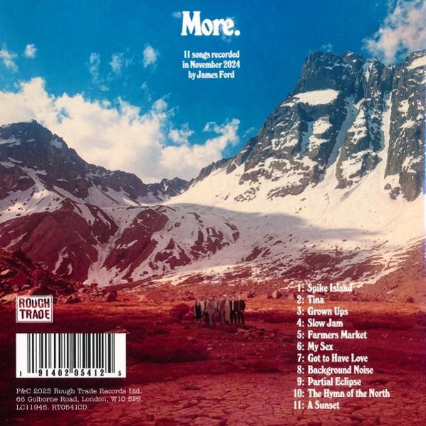Albumcover mit einer Berglandschaft und Text.