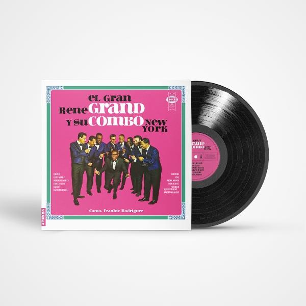 Albumcover: Männer in Anzügen mit Bandnamen und schwarzer Schallplatte.