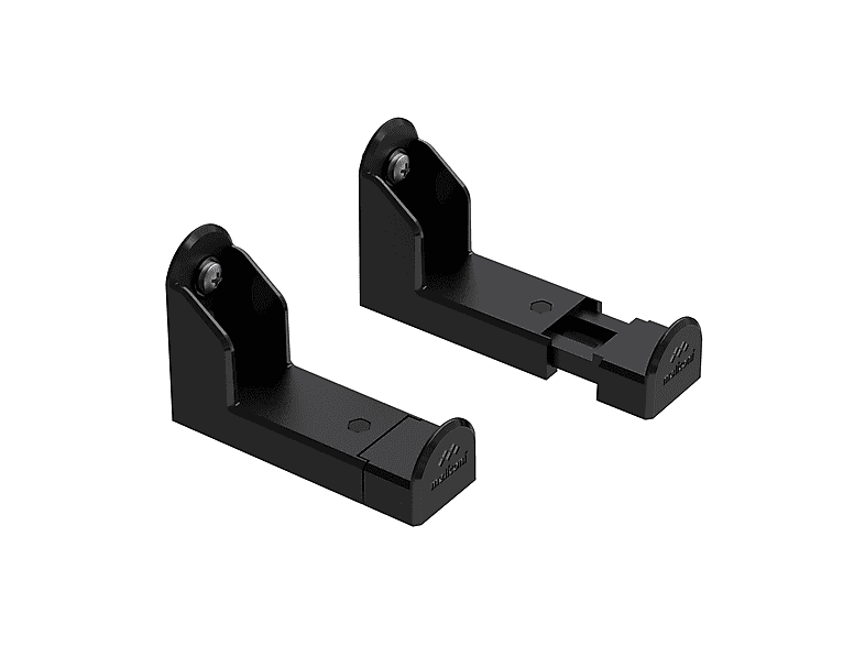 Staffa Da Parete Regolabile Per Soundbar | Supporto In Metallo Salva Spazio | Montaggio A Muro Per Home Theater, Nero | Adatto A Tutte Le Marche