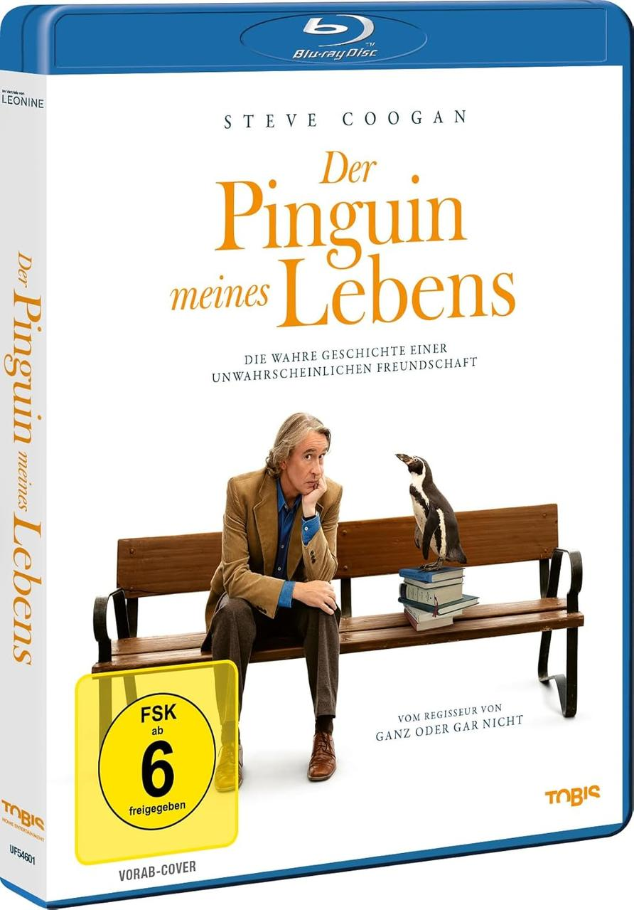 Filmposter für Der Pinguin meines Lebens, mit Steve Coogan und einem Pinguin.