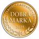 Złoty medal z napisem 'Dobra Marka 2025', otoczony wieńcem laurowym i polskim tekstem.