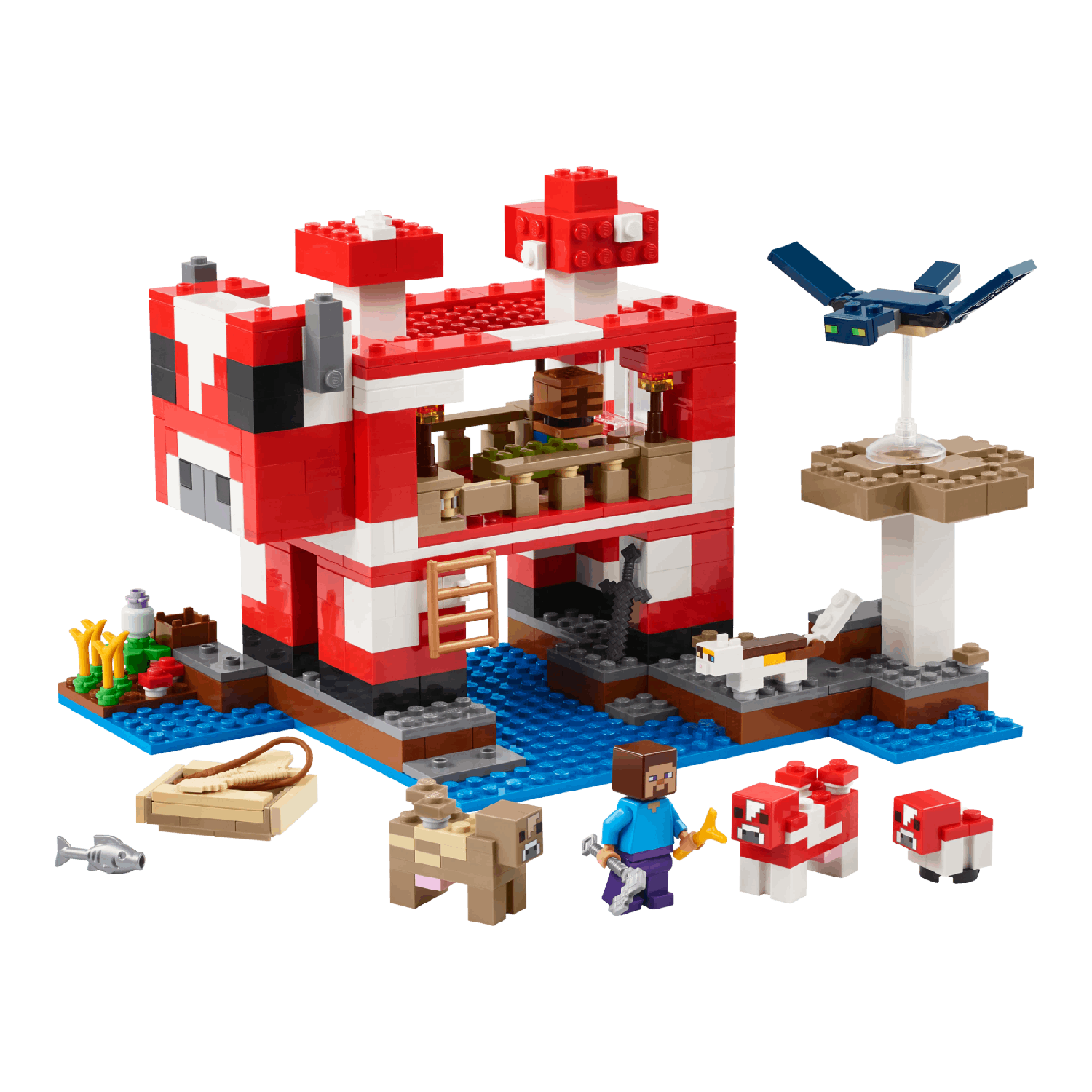 Lego Minecraft 21270 Het Mooshroom Huis Bouwstenen