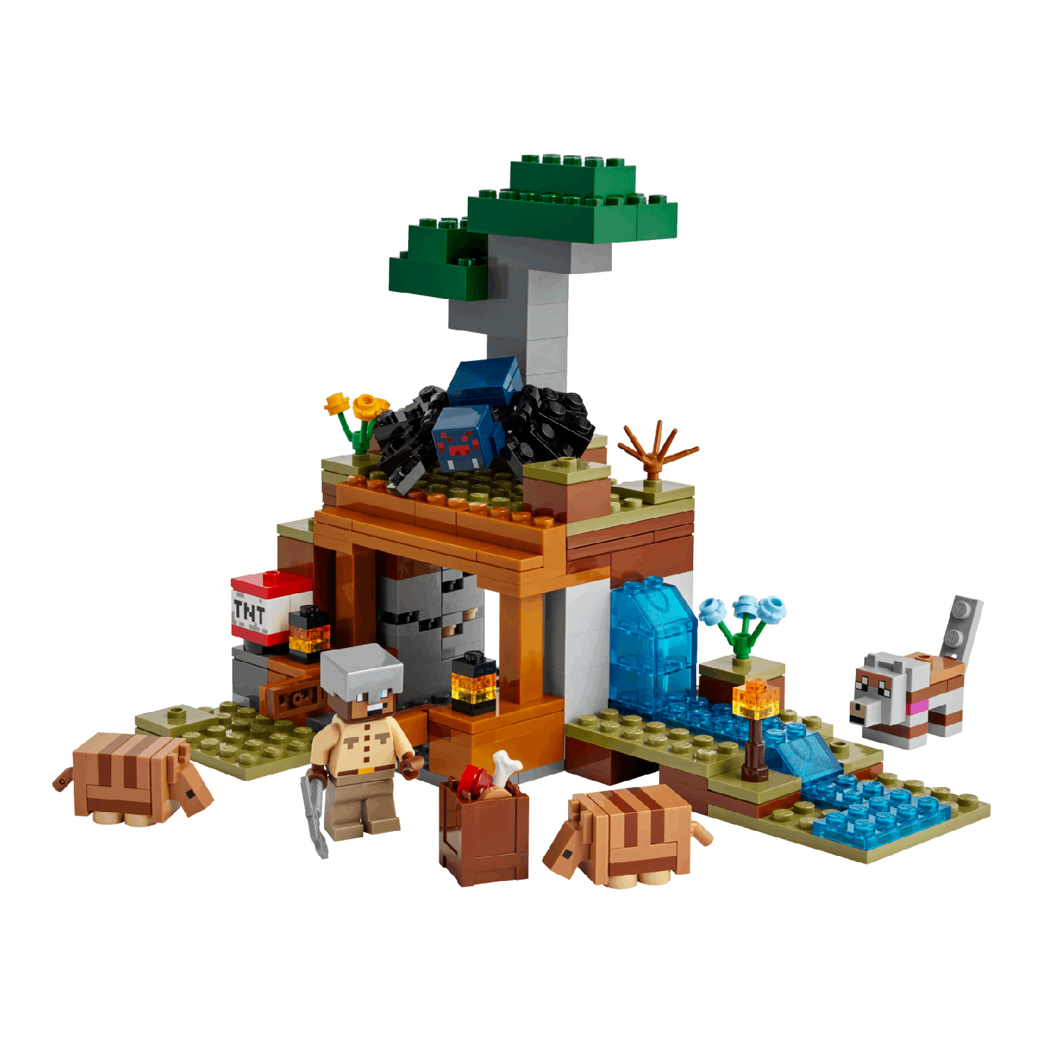 Lego Minecraft 21269 De Gordeldieren Bij De Mijn Bouwstenen