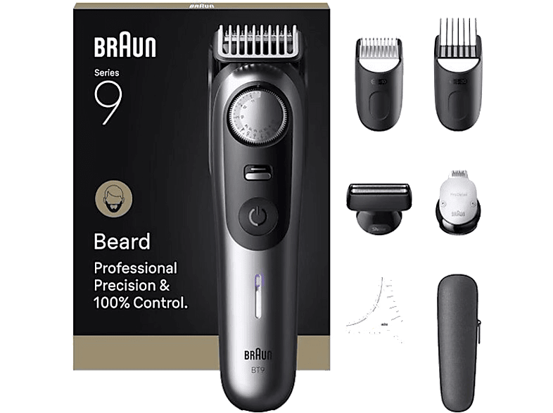 Trymer BRAUN BT9520 Szaro-czarny