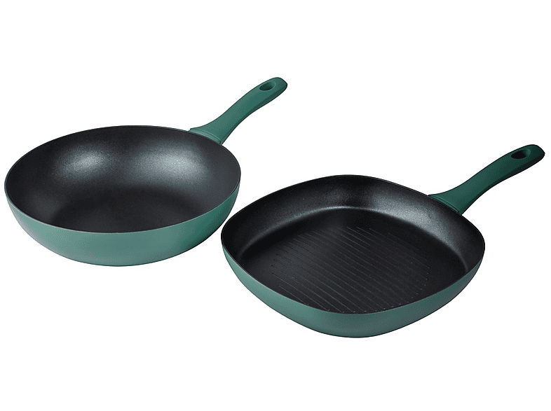 SET 2 Padelle Renberg Medi WOK Ø 28+Grill 28cm