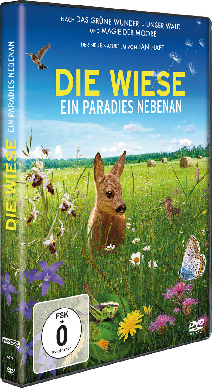 DVD-Cover mit einem Reh in einem Blumenfeld, mit DVD-Logo unten rechts.