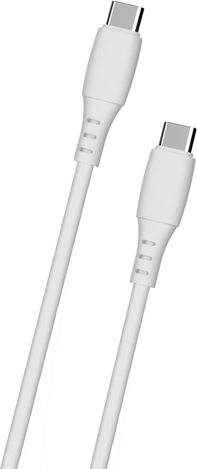 CELLECT Type-C kábel, szilikon, 1m, fehér (MDCU-SIL-TYPEC-W)