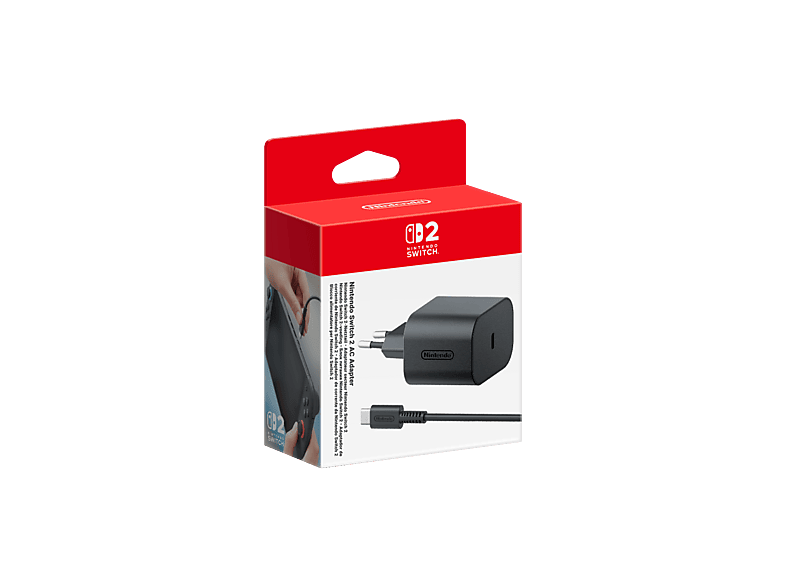 NINTENDO Switch 2 AC Adaptörü Siyah Fiyat & Özellik | MediaMarkt