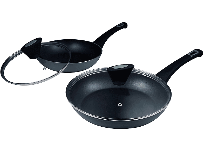 SET 2 Padelle+Coperchi Renberg Ican Ø 22/24cm