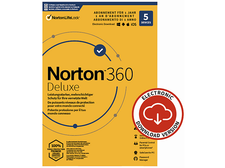 Deluxe 50GB 5 Device 1 Year 5for3 Promo ESD Generic CH