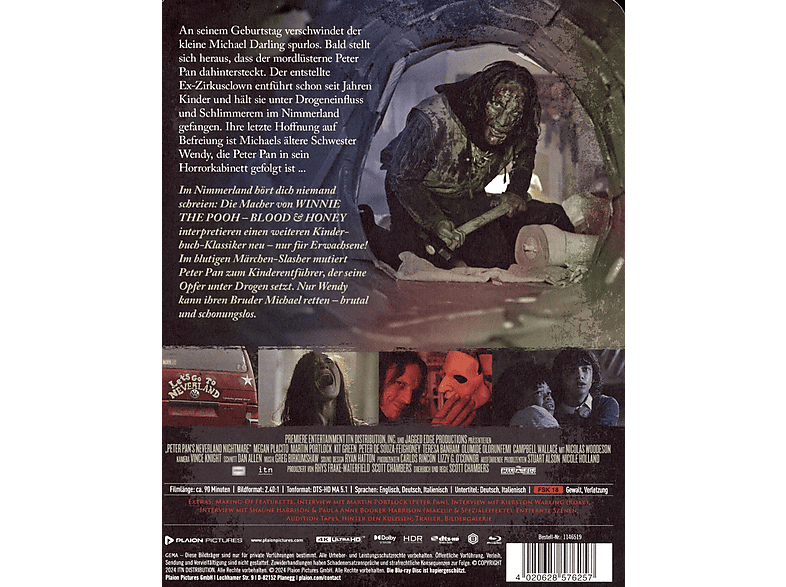 Peter Pan's Neverland Nightmare 4K Ultra HD Blu-ray