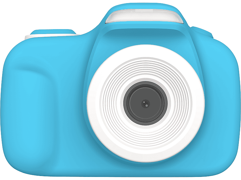 MYFIRST Camera 3, mit Schutzhülle Kinder Digitalkamera Blau, k.A. opt. Zoom, 2 Zoll IPS