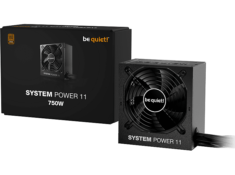 BE QUIET BP012EU System Power 11 PC Netzteil, 750W, ATX 3.1, 80 PLUS® Bronze, 120mm Lüfter, Schwarz — Foto 2 von 2