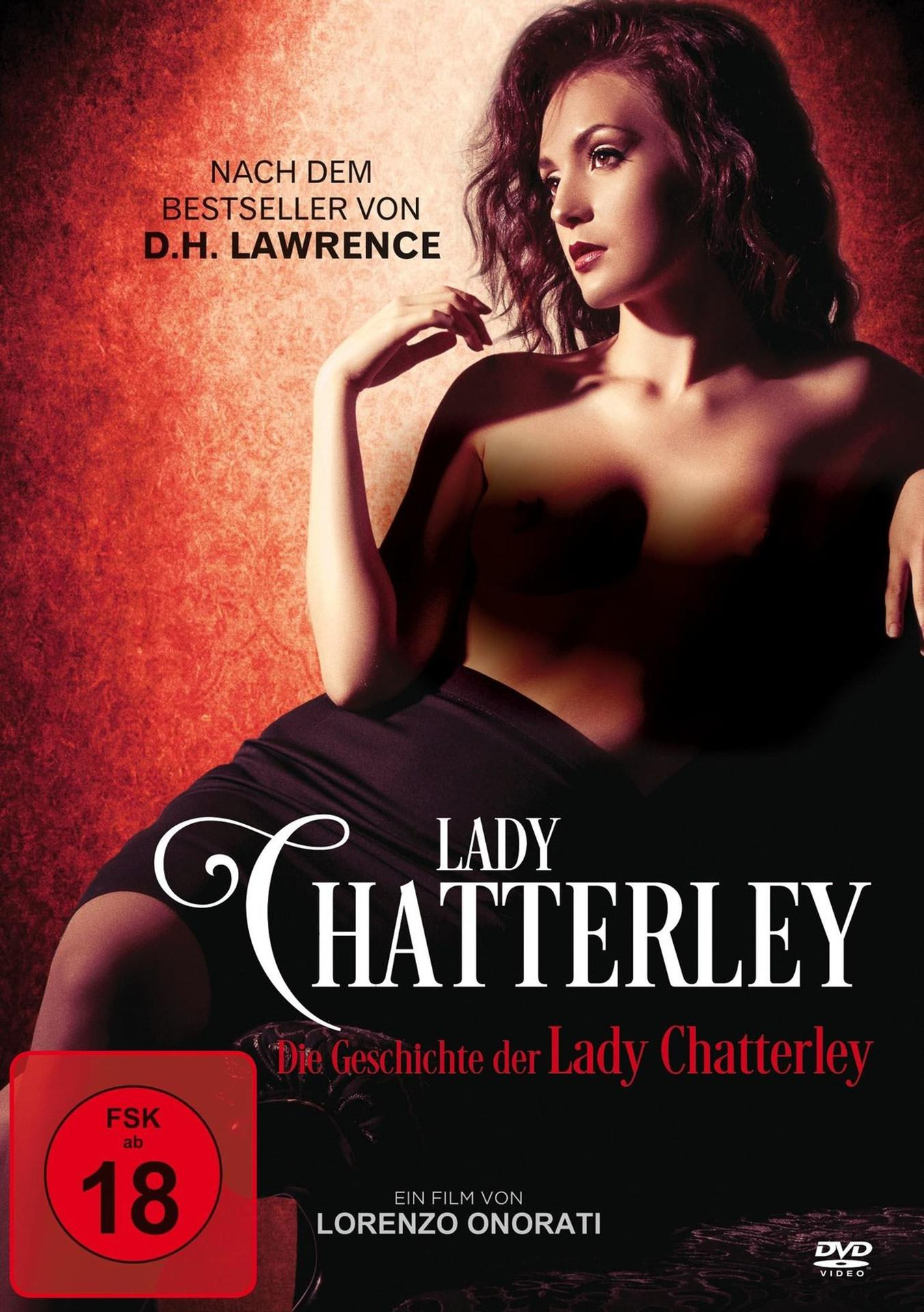 Filmplakat für „Lady Chatterley“, zeigt eine liegende Frau, DVD-Cover.