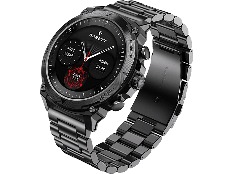 Smartwatch GARETT Atom Czarny – zdjęcie 3