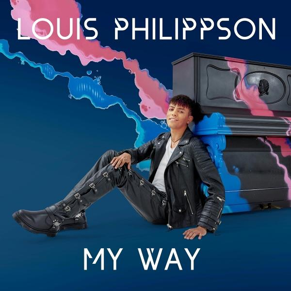 Albumcover von Louis Philippson. Ein Mann sitzt vor einem Klavier. Der Text lautet 'MY WAY'.