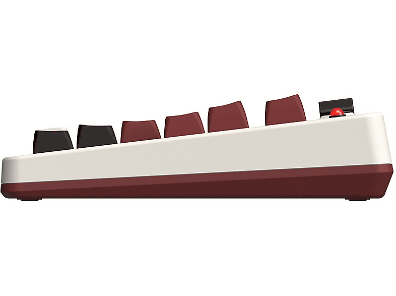Klawiatura bezprzewodowa 8BITDO Mechanical Keyboard Fami Ed. Biało-bordowy – zdjęcie 2