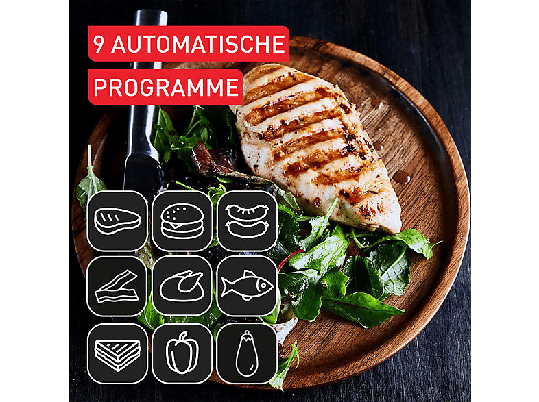 Tefal GC727D OptiGrill+ XL, Intelligenter Kontaktgrill, Farbindikator, 2000 Watt — Foto 3 von 5