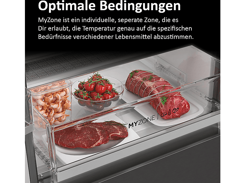 HAIER HFR7720DWMP French Door 70 SERIE 7 (477 l, D, 2006 mm hoch, Edelstahl)